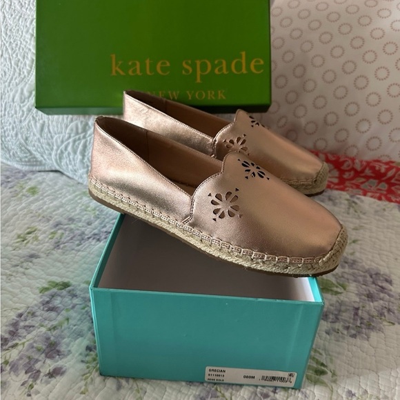 Kate Spade Rose Gold Espadrilles - Picture 3 of 4